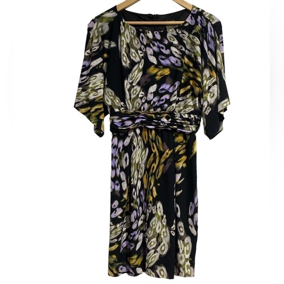 Taylor abstract‎ dress watercolor size 6 hidden back zipper - Picture 6 of 6